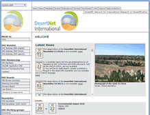 Tablet Screenshot of desertnet-international.org